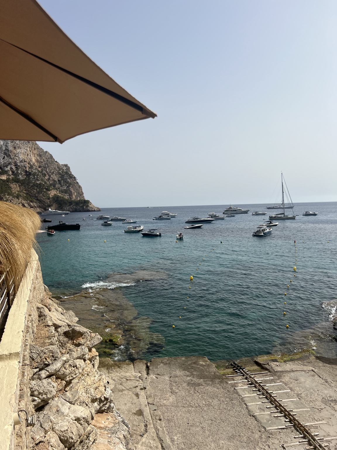 Clear water off the Balearic Islands