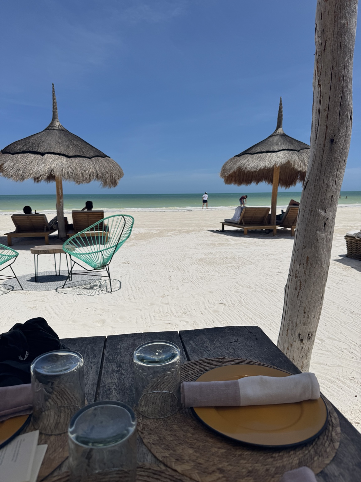 Shallow turquoise water on Isla Holbox