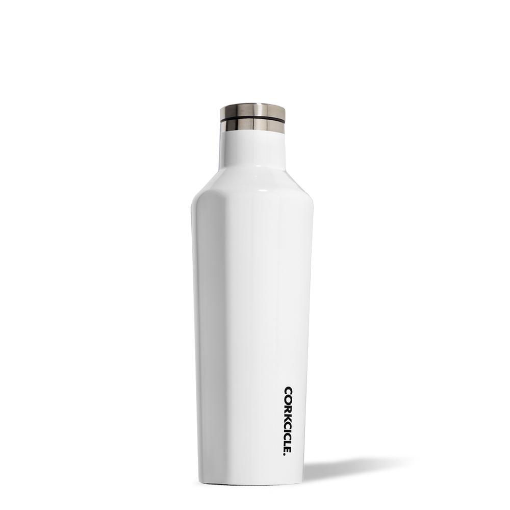 White Corkcicle Classic Canteen insulated bottle